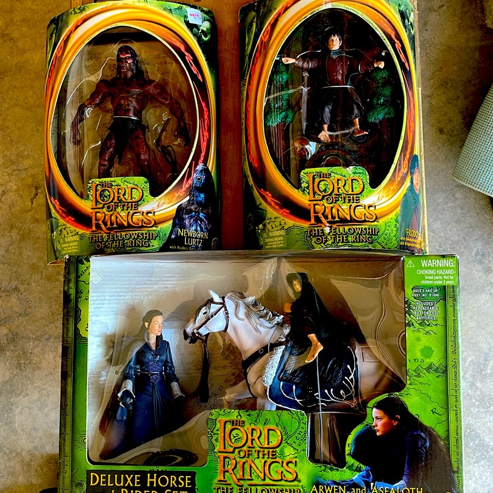 Lord of the Rings, action figures. ToyBiz 2001